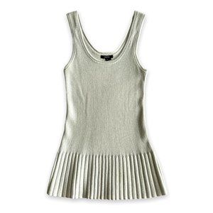 ✧ Silver knit tank top